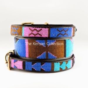 The Kenyan Collection Beaded Dog Collar, 18"